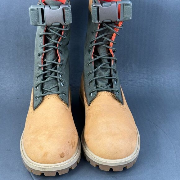 Timberland 6 Inch Premium Gaiter Boot Junior 'Wheat Green' youths size 4.5 - Picture 2 of 9